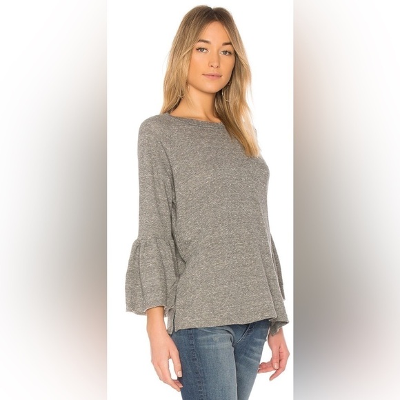 Current Elliot S Ruffle Sleeve Sweatshirt - Picture 1 of 13